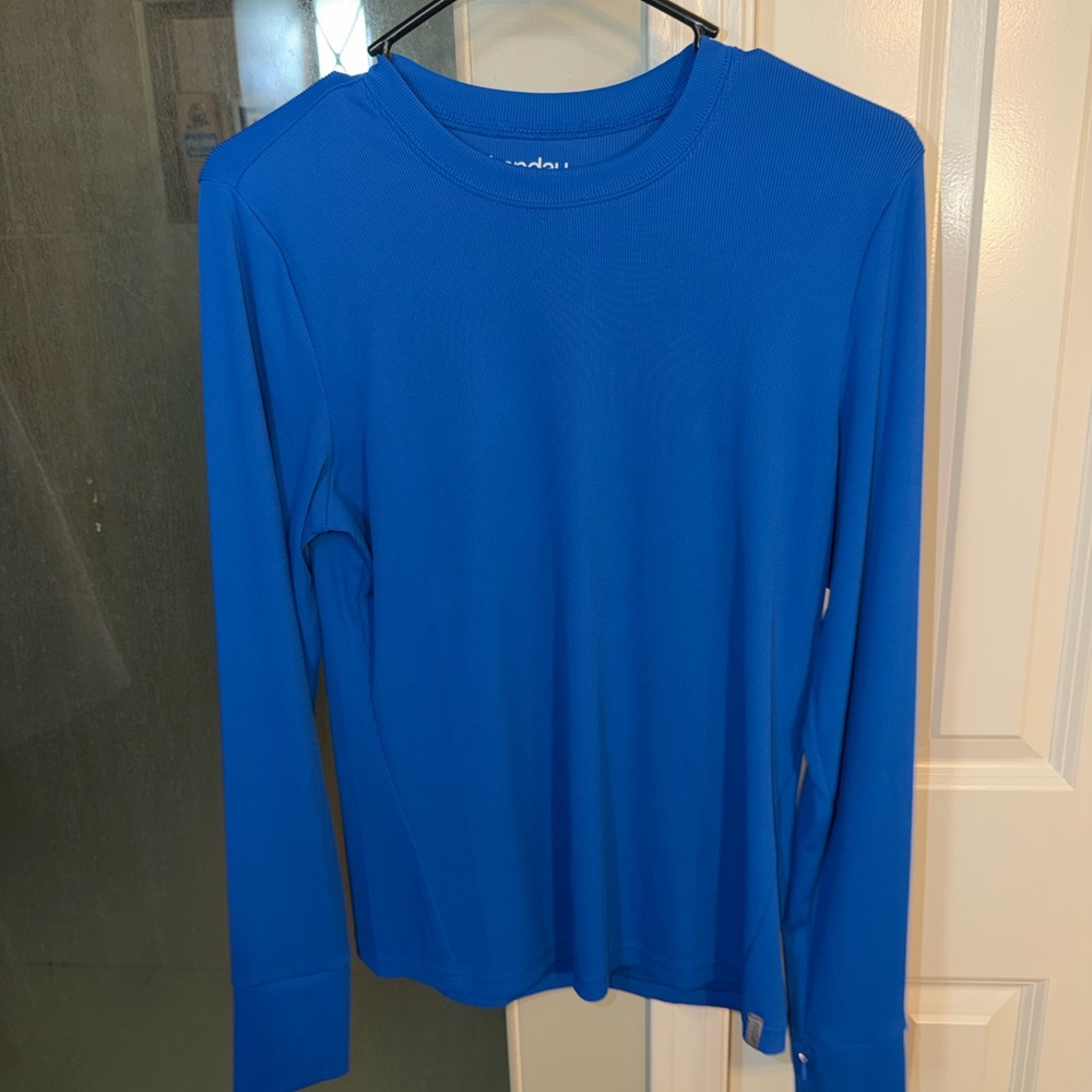 Landau Forward Women's Long Sleeve Ribbed Underscrub - Royal blue